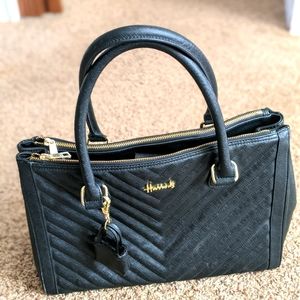 Black Harrods Bag Satchel